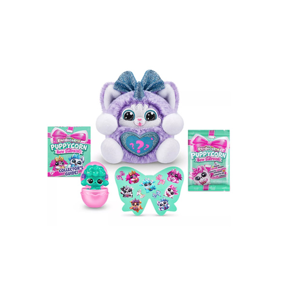 ZURU RAINBOCORNS Puppycorn Bow Surprise Series 3 Purple Ears NWT - Picture 4 of 8